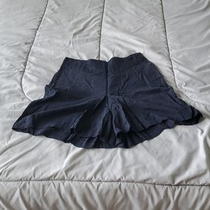 Vintage Navy High-Waist Uniform Shorts